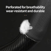 No Smell Thin For Tesla Steering Wheel Cover Genuine Leather Carbon Fiber Fit Model 3 S Y X Roadster